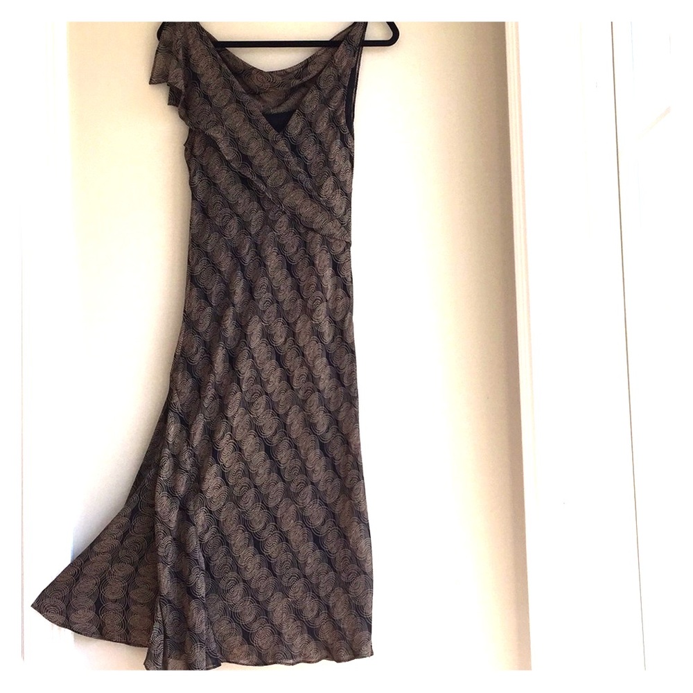 MAX STUDIO 100% Silk Chiffon Dress